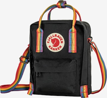 Borsa a tracolla ' Kanken Rainbow Sling ' di Fjällräven in nero: frontale
