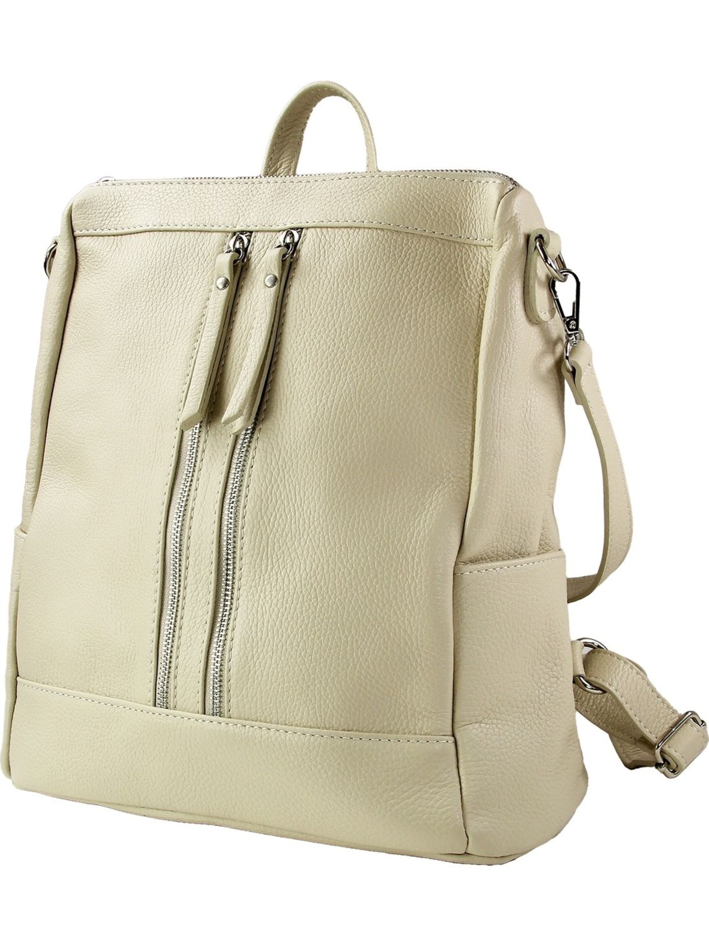 Sac à dos Toscanto en beige : devant