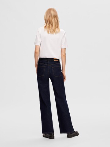 Regular Jean SELECTED FEMME en bleu