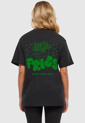 Maglietta 'Fries' di Merchcode in nero