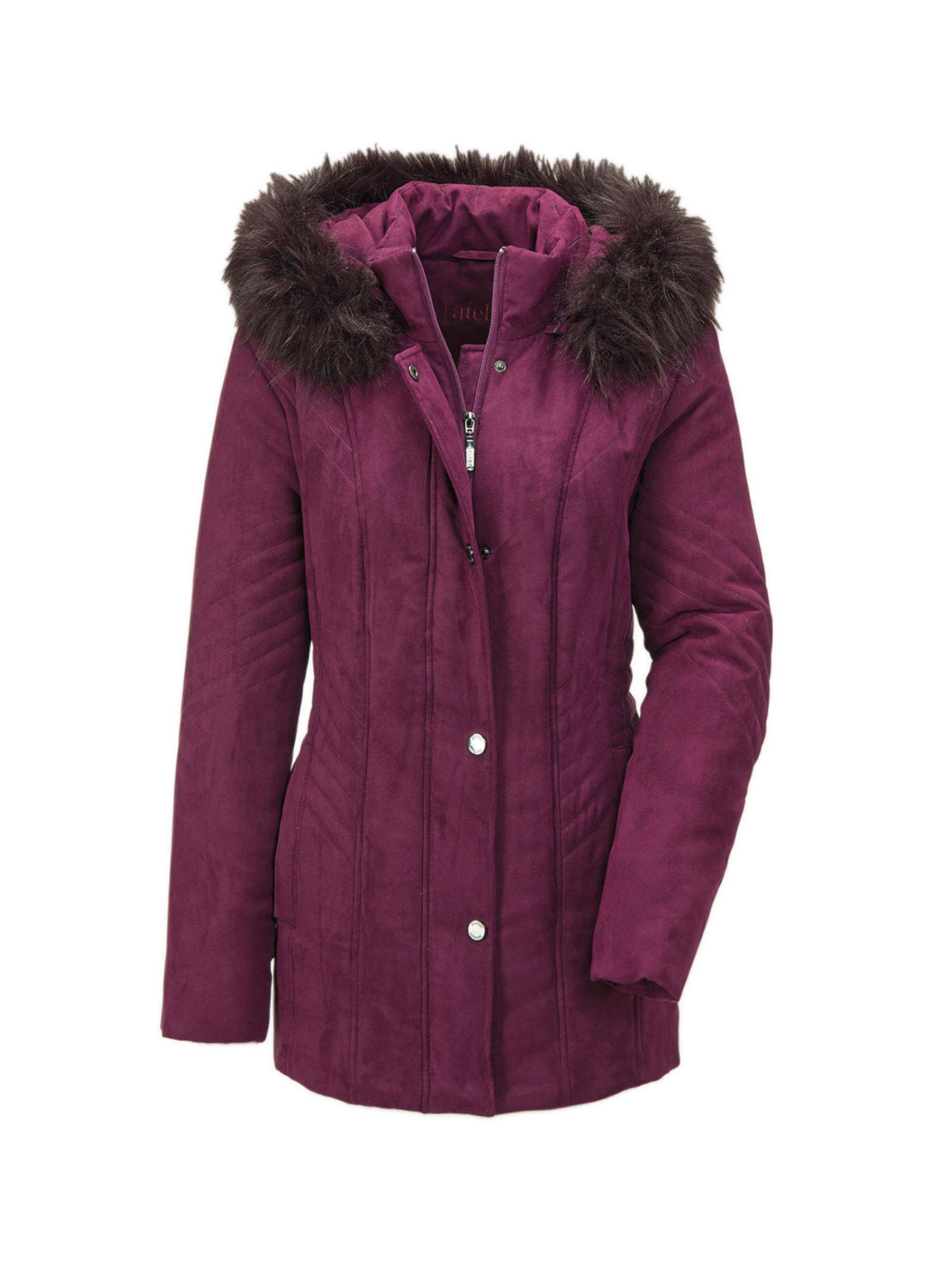 Goldner Übergangsjacke in Lila: Vorderseite