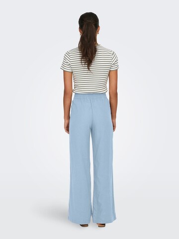 JDY Wide leg Trousers 'JDYSAY' in Blue
