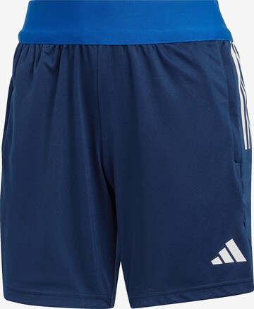 ADIDAS PERFORMANCE Slimfit Sportbroek 'Tiro 23' in Blauw: voorkant