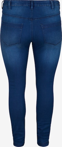 Skinny Jeans 'Amy' de la Zizzi pe albastru