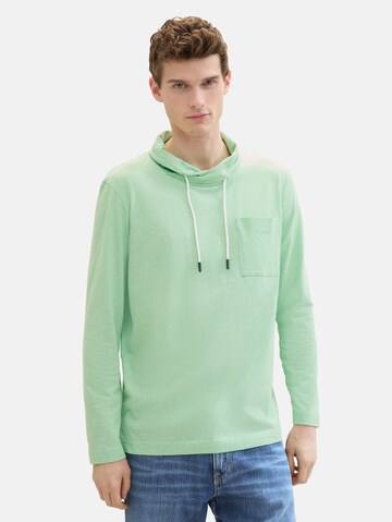 T-Shirt TOM TAILOR en vert : devant