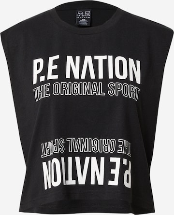 P.E Nation Športni top 'UNION' | črna barva: sprednja stran