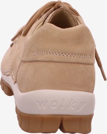 Wolky Lace-Up Shoes in Beige