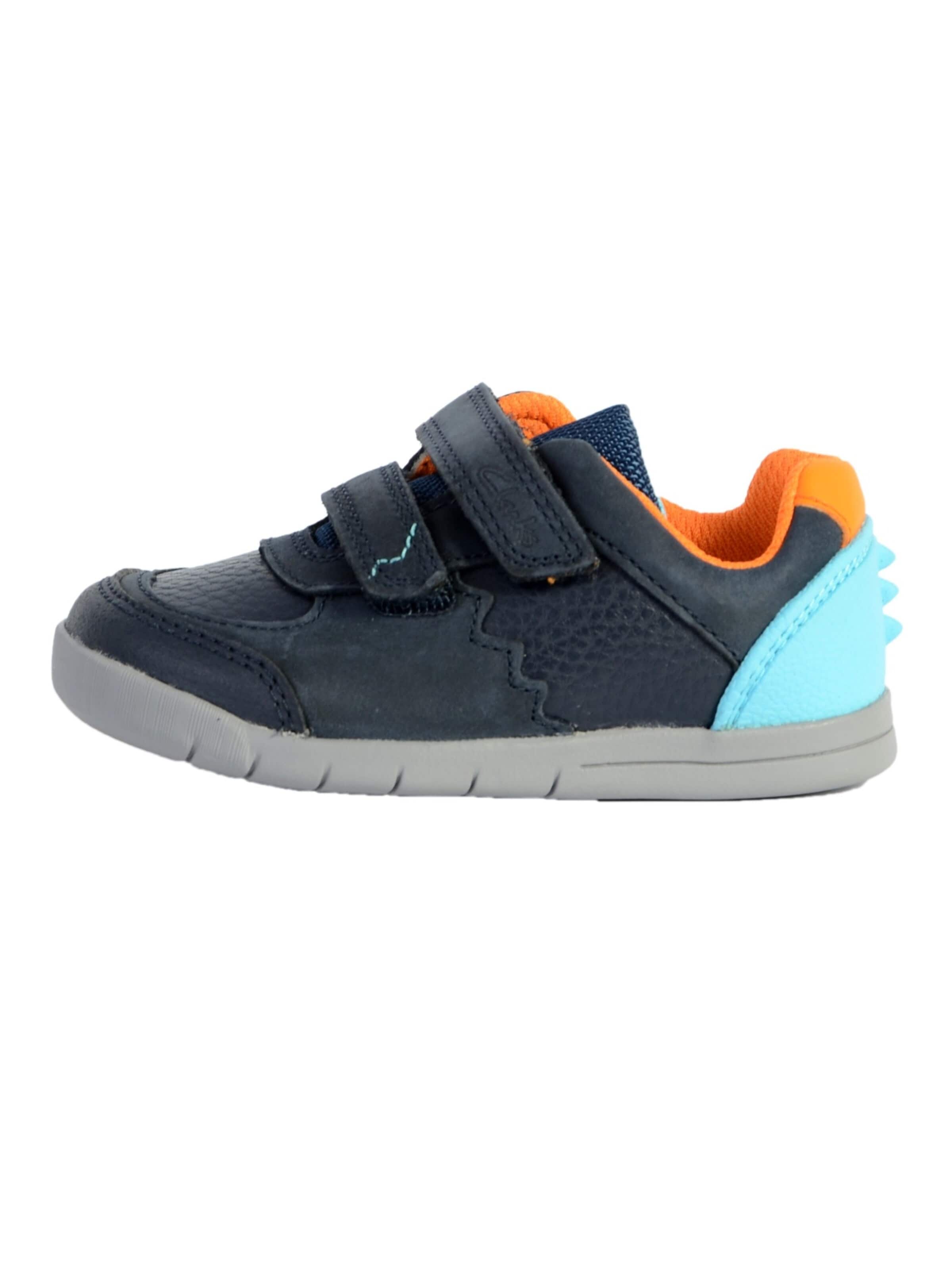 Baskets CLARKS en bleu : devant