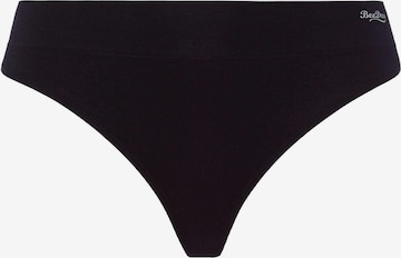 BeeDees String 'Comfee' in Schwarz: Vorderseite