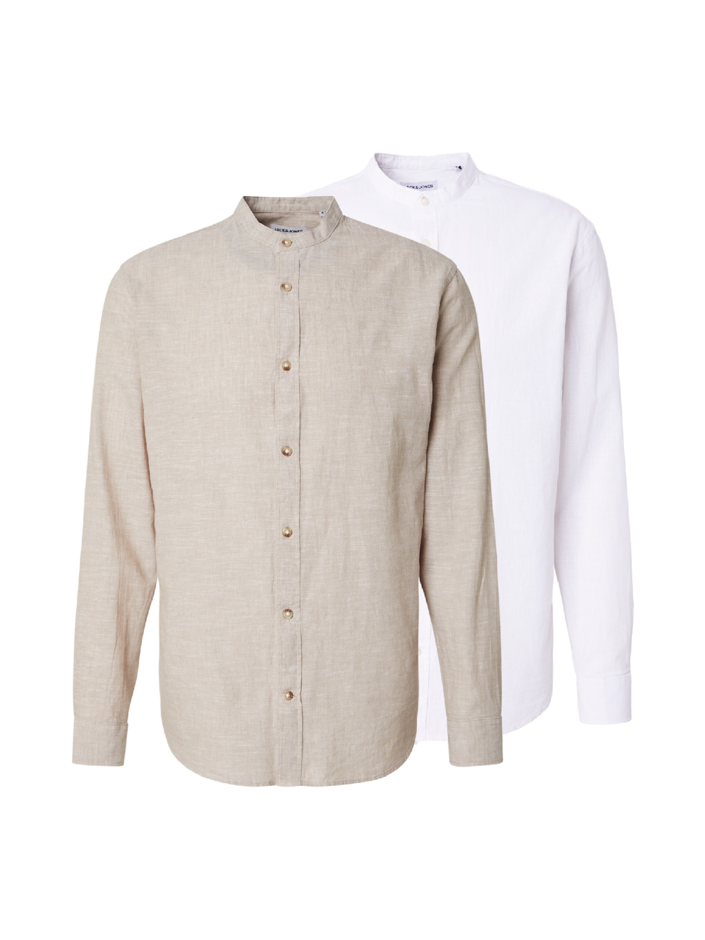 Camicia 'JJESUMMER' JACK & JONES di colore grigio sfumato / bianco, Visualizzazione prodotti