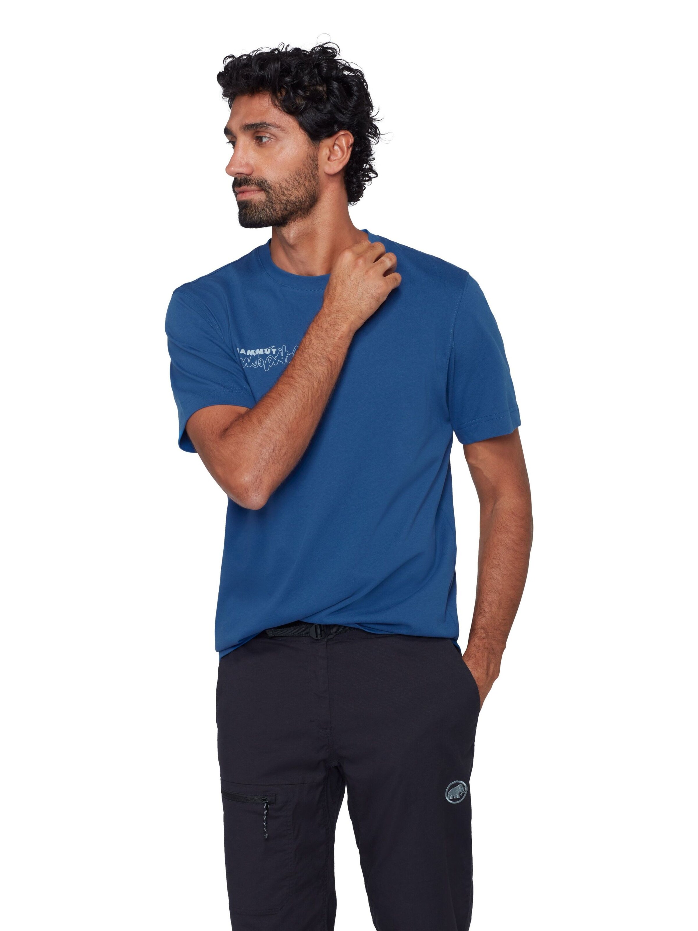 MAMMUT Performance Shirt in Blue: front