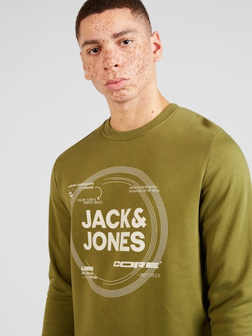JACK & JONES Μπλούζα φούτερ 'PILOU' σε πράσινο