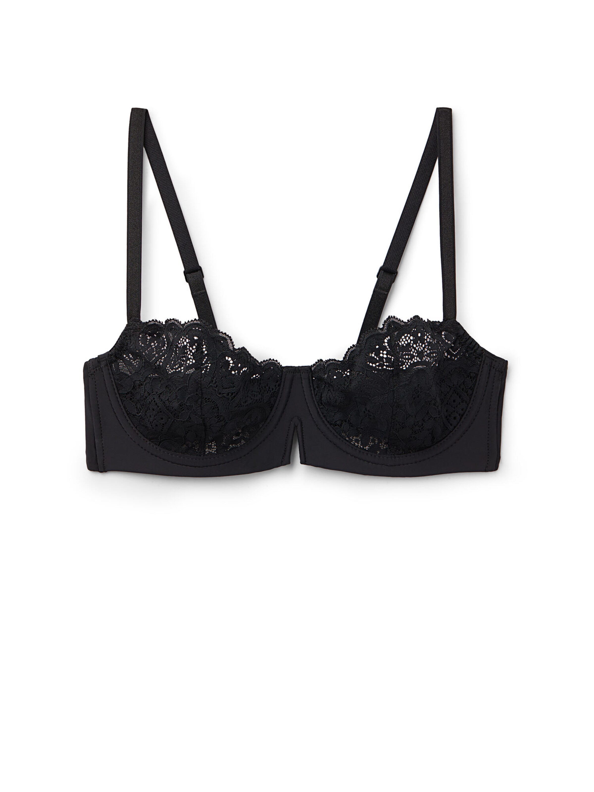 INTIMISSIMI Balconette Bra 'Denise' in Black: front
