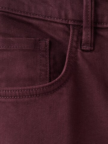 MANGO Wide leg Jeans 'ELISE' in Red