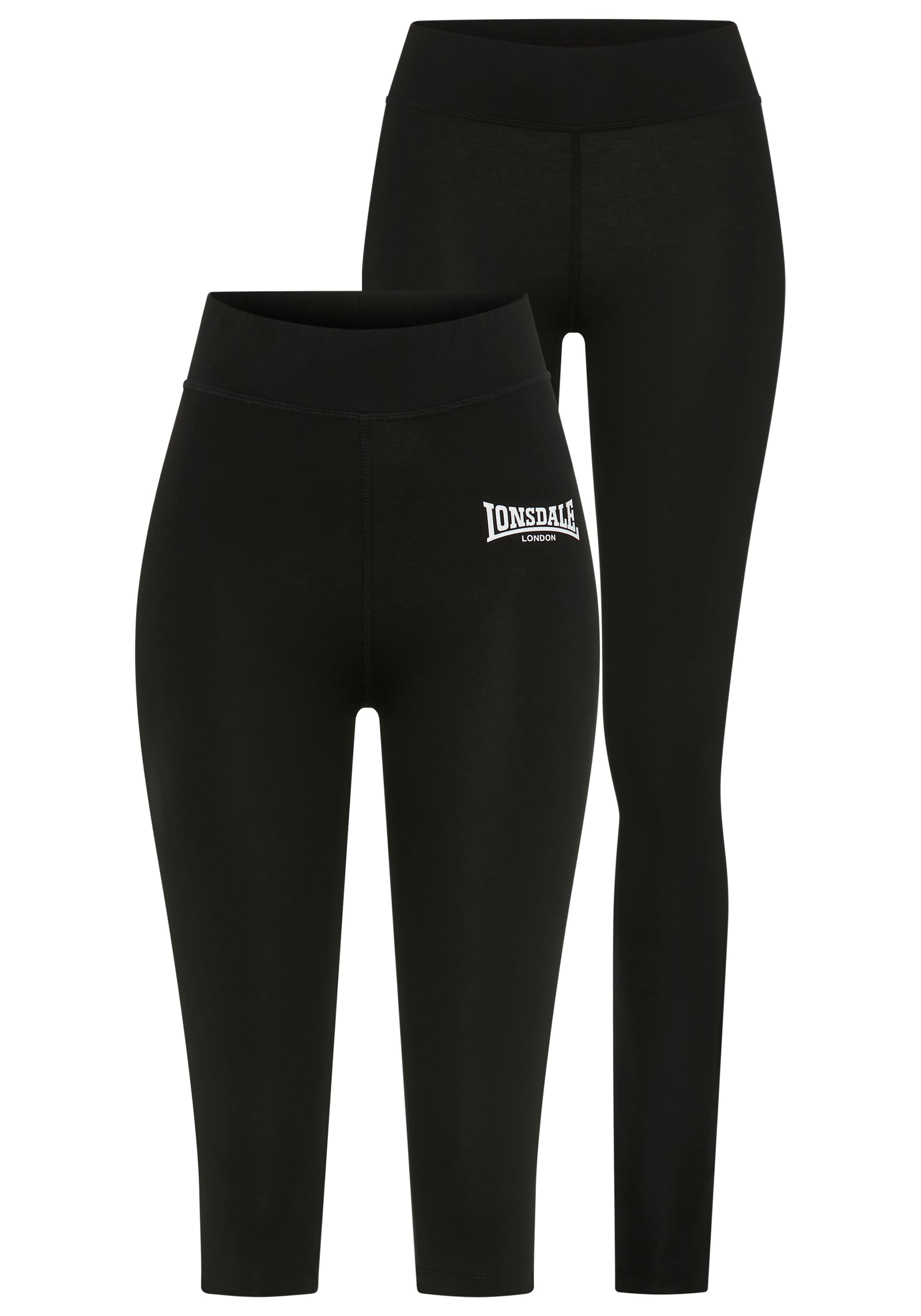 LONSDALE Skinny Leggings in Schwarz: Vorderseite