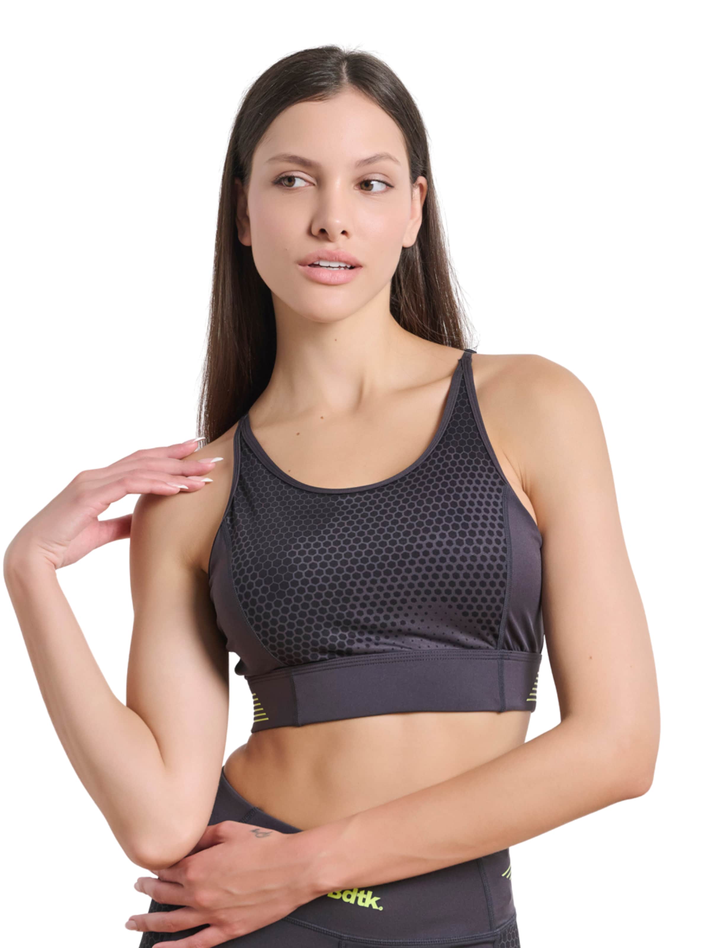 Bdtk Bralette Sports Bra 'Interlock' in Grey: front
