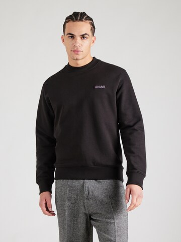 BOSS Sweatshirt 'We_Mixdenim' in Schwarz: Vorderseite