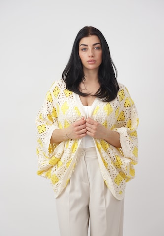 Elara Oversized cardigan i gul