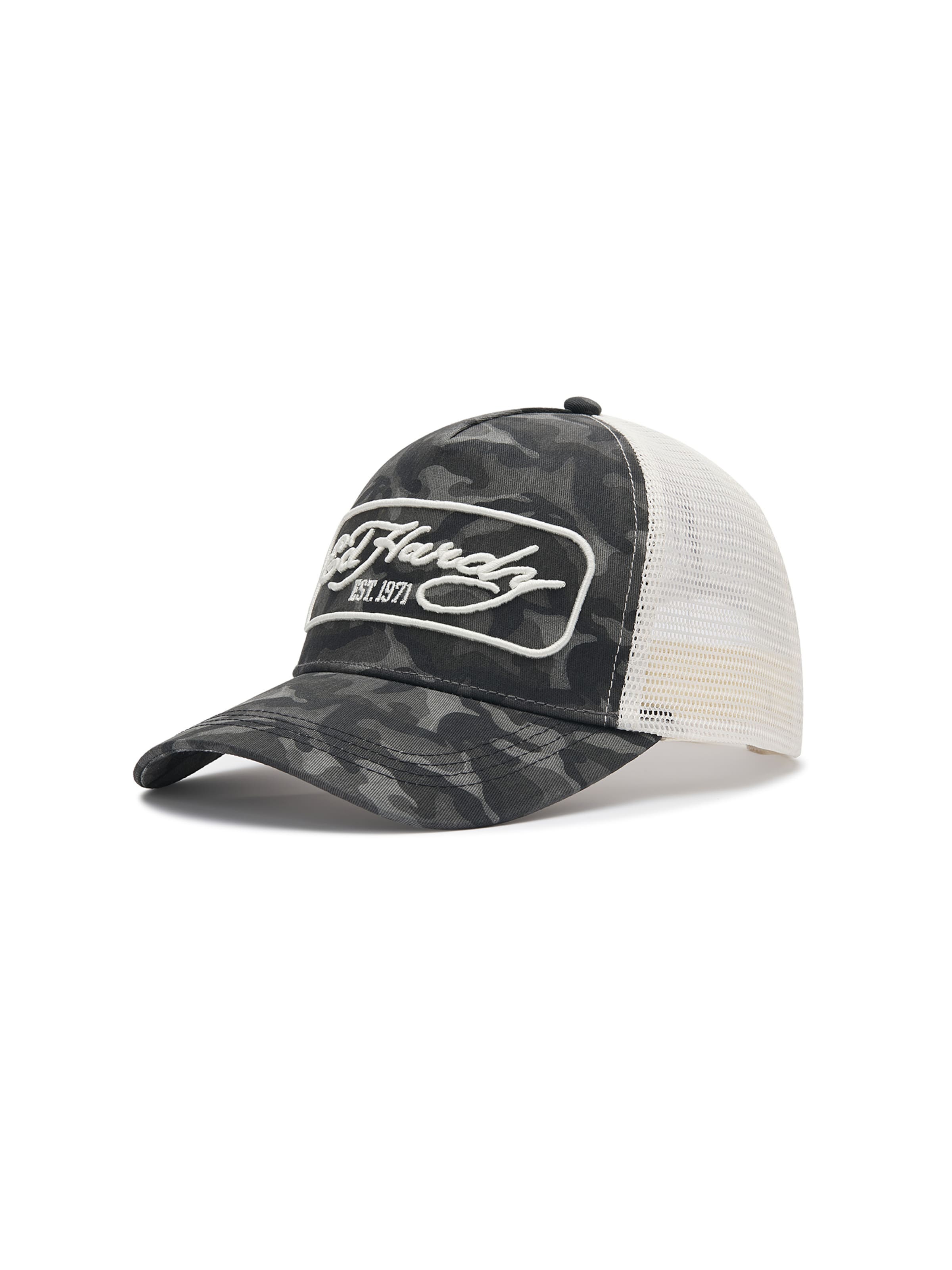 Cappello da baseball '1971' di Ed Hardy in nero: frontale