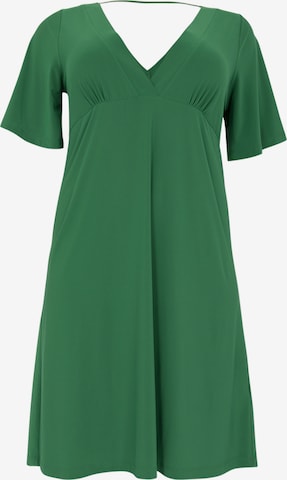 Yoek Dress in Green: front