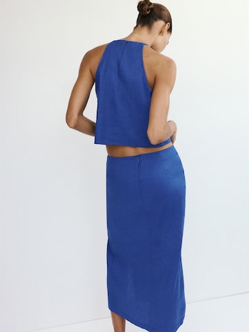 Jupe 'SANTORI' MANGO en bleu