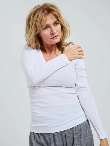 Haut Seamless Basic en blanc