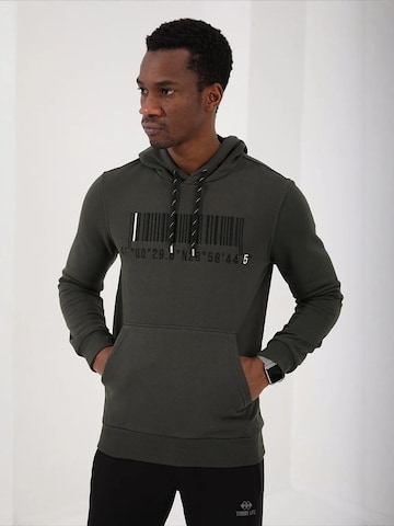 Tommy Life Dressipluus 'Sweatshirts', värv roheline