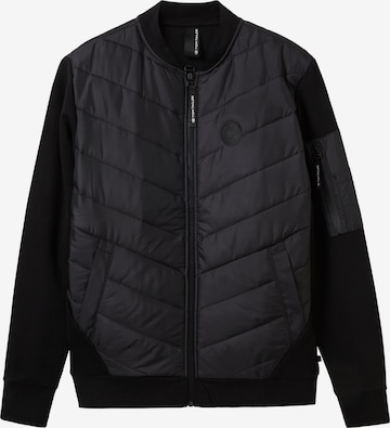 TOM TAILOR Between-Season Jacket in Black: front