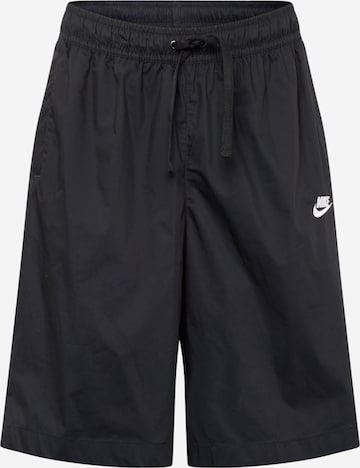 Nike Sportswear Свободный крой Штаны в Черный: спереди