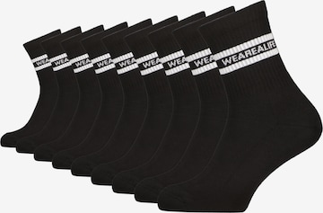 Calzino 'HenjaAK' di alife & kickin in nero: frontale