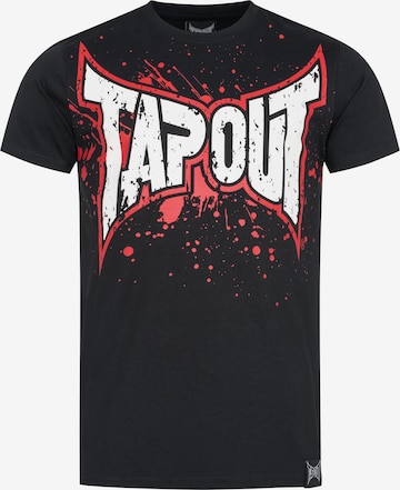 Tapout Koszulka 'Splashing' w kolorze czarny: przód
