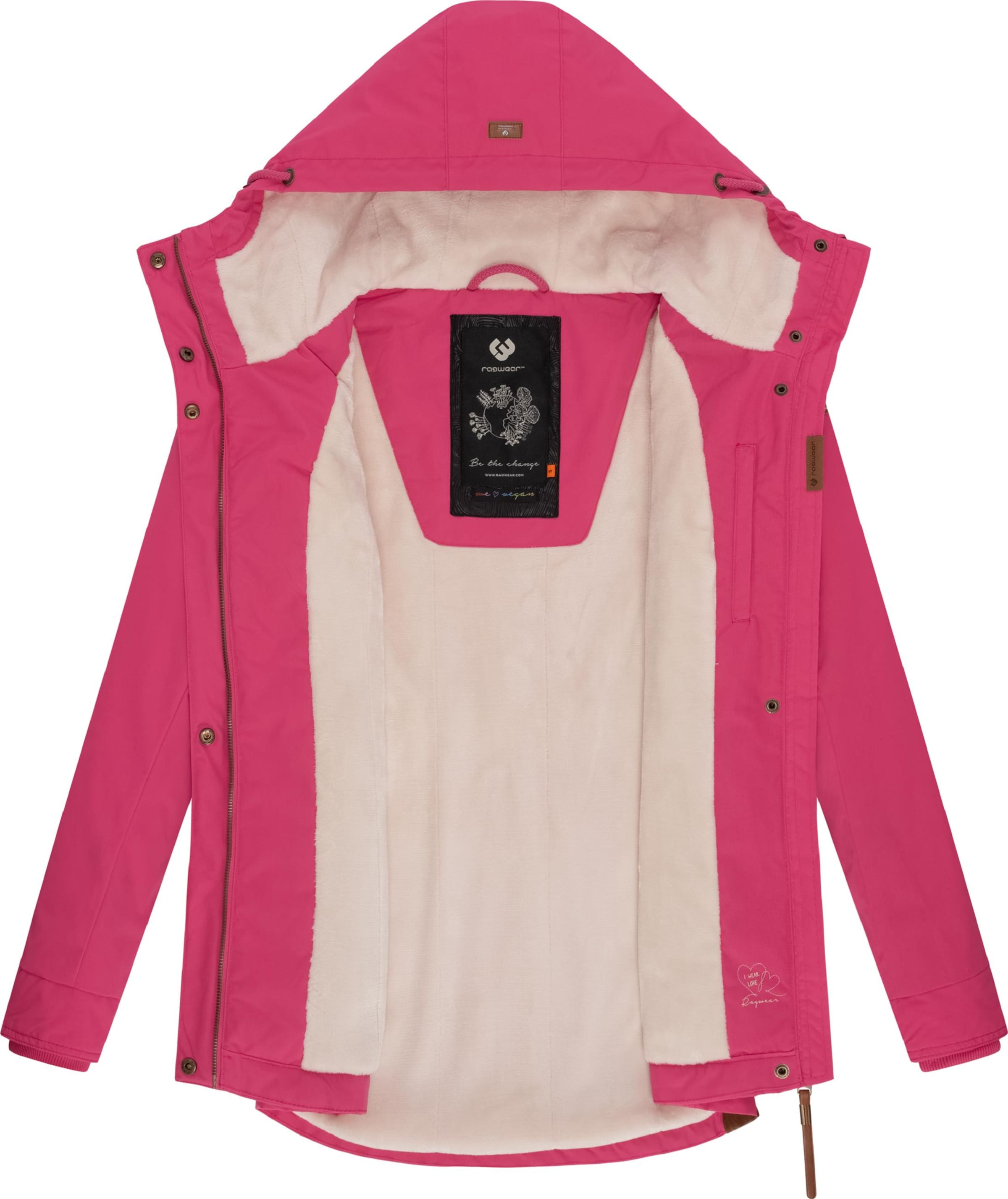 Ragwear Vinterjacka 'Monade' i rosa
