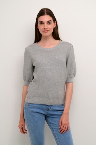 Cream Sweater in Grey: front