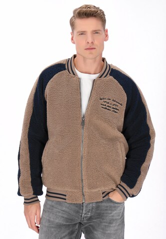 Veste mi-saison DreiMaster Vintage en marron : devant