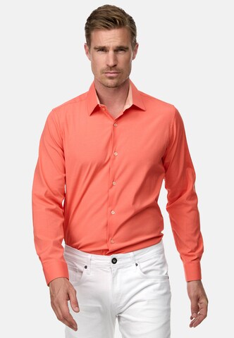 Rusty Neal Slim fit Overhemd in Oranje: voorkant
