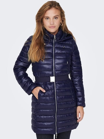 ONLY Winter Coat in Blue: front