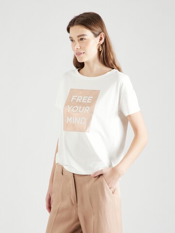 T-shirt COMMA en blanc : devant