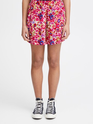 Regular Pantalon 'Marrakech' ICHI en rose : devant