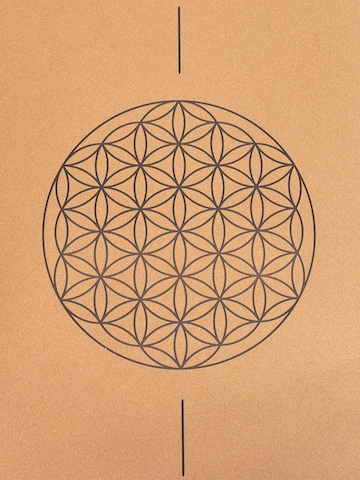 Divasya Mat 'Blume des Lebens' in Brown
