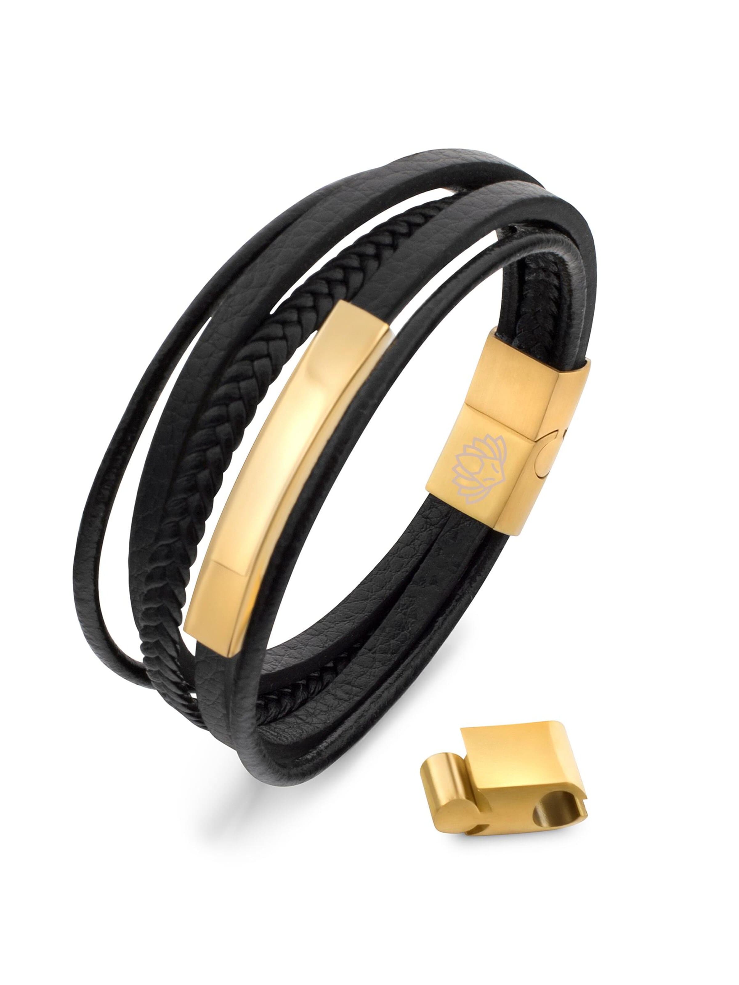 Akitsune Bracelet 'Punisher' in Gold: front