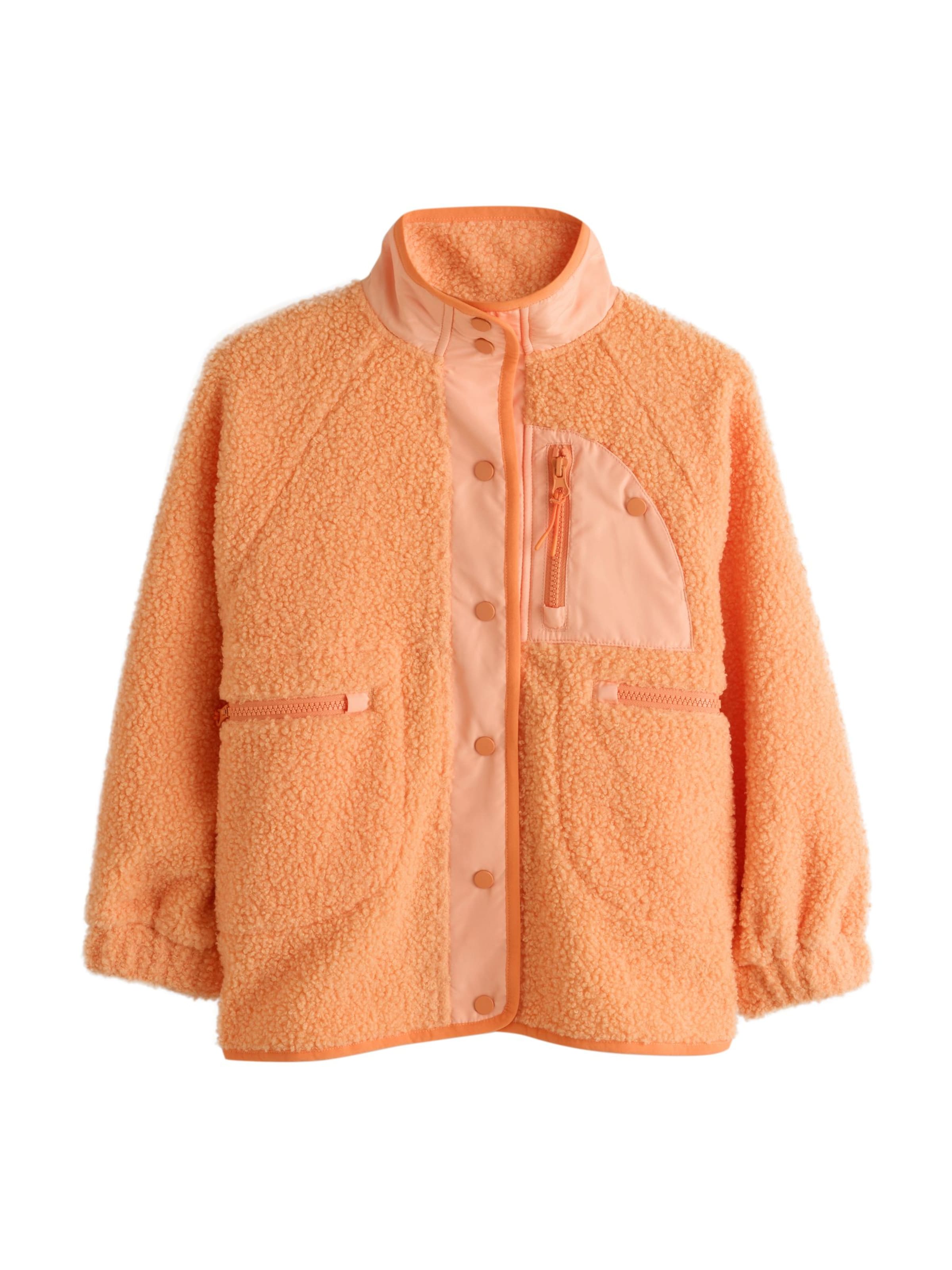 Next Fleece jas in Oranje: voorkant