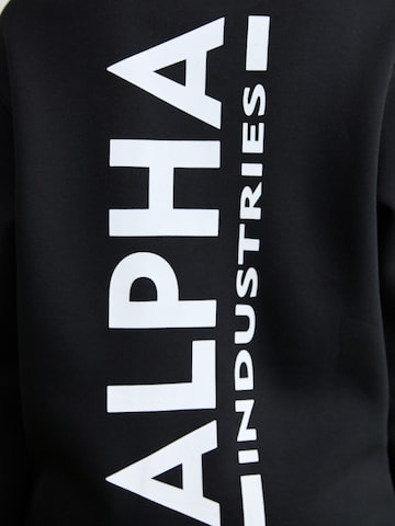 ALPHA INDUSTRIES Sweatshirt in Zwart