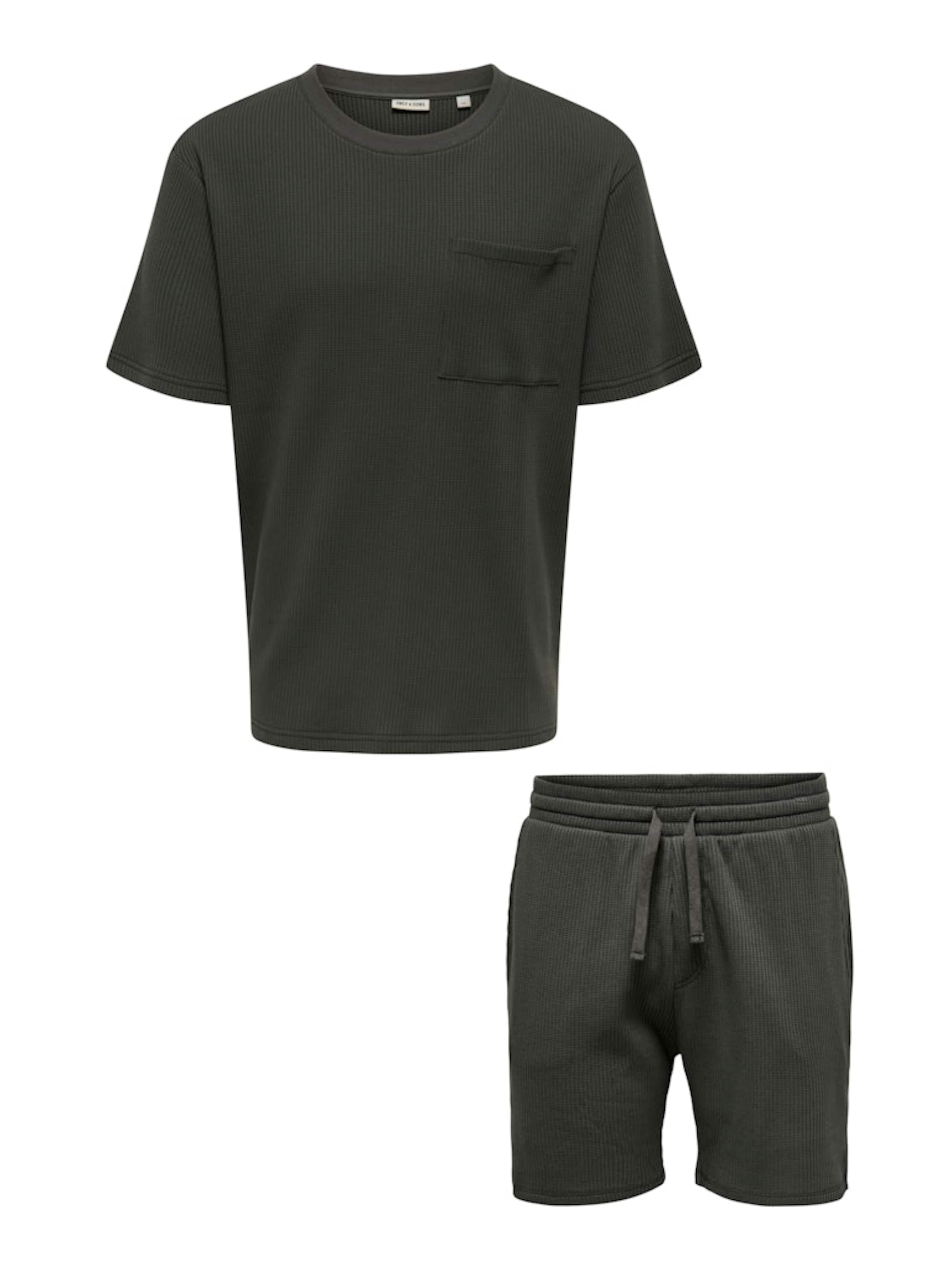 Tuta da jogging 'ONSSTEWARD' di Only & Sons in grigio: frontale