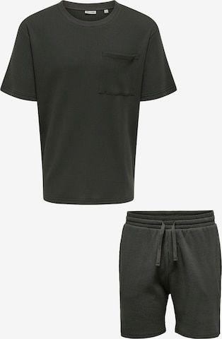 Tuta da jogging 'ONSSTEWARD' di Only & Sons in grigio: frontale