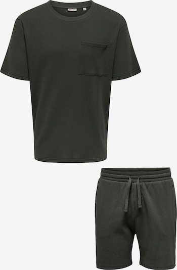 Only & Sons Strój do biegania 'ONSSTEWARD' w rozmiarze XS w kolorze ciemnoszarym, Podgląd produktu