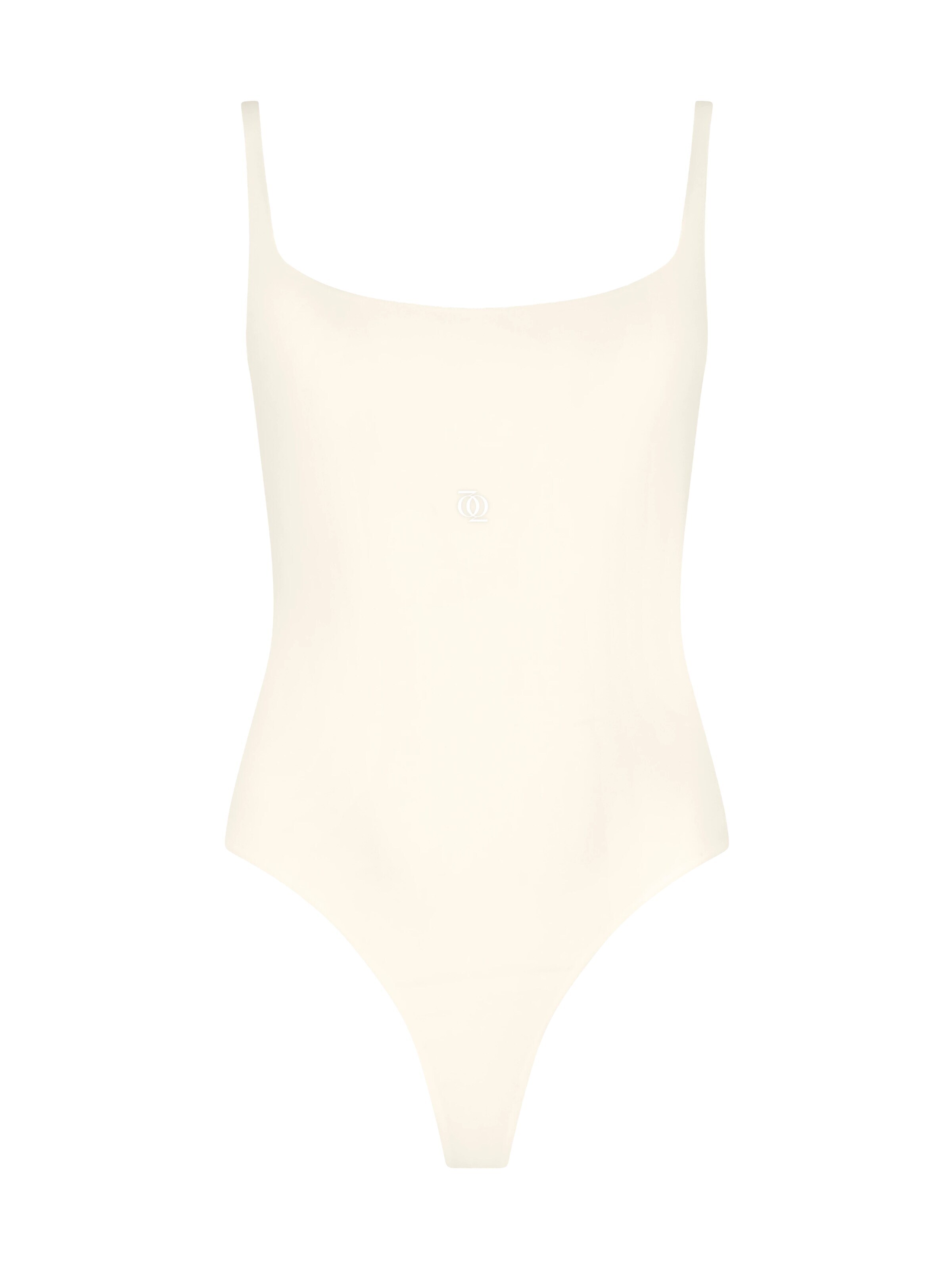 GOD SAVE QUEENS Bodi 'Second Skin Square-Neck Bodysuit' | bež barva: sprednja stran