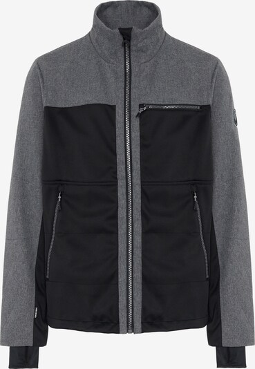 CHIEMSEE Sportjacke 'LATSGA' in graumeliert / schwarz, Produktansicht