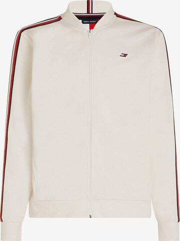 TOMMY HILFIGER Zip-Up Hoodie in White: front