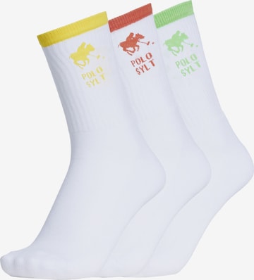 Polo Sylt Socks in White: front