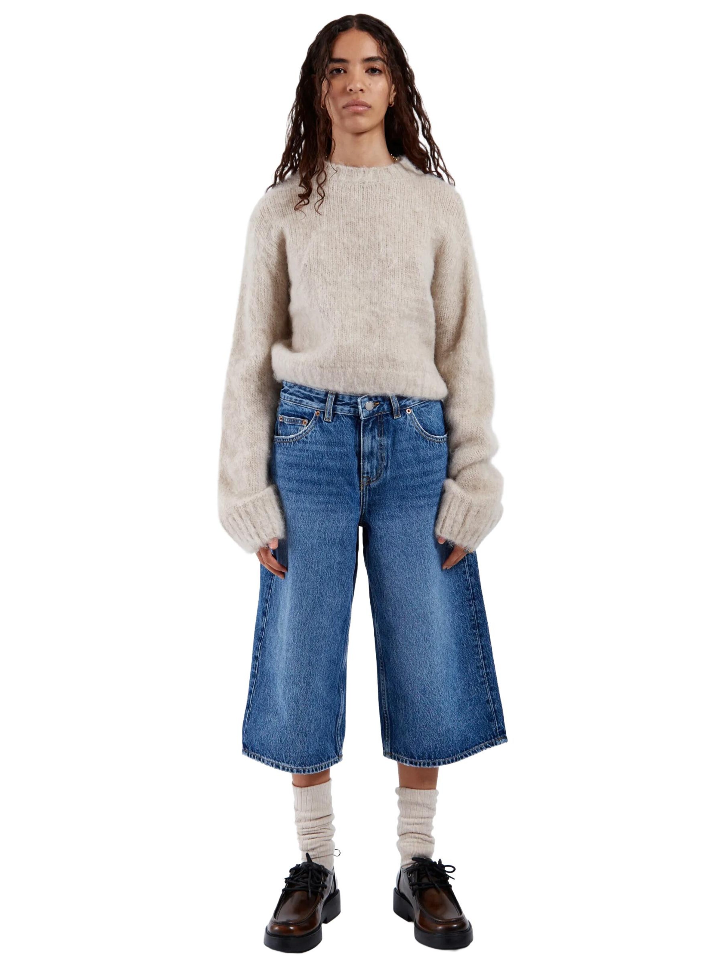 Dr. Denim Loosefit Jeans 'Dace Mid Wide Capri' in Blauw